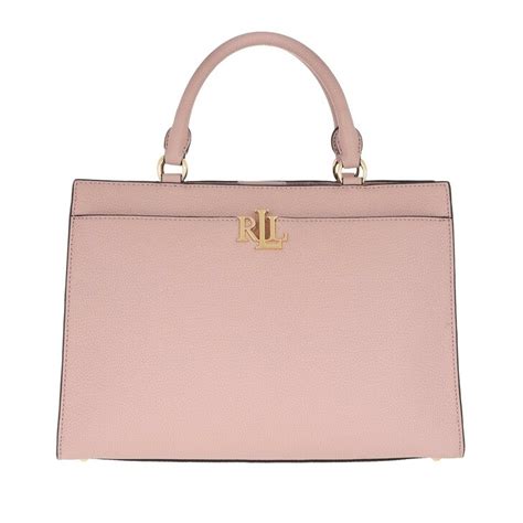 Lauren Ralph Lauren Laine Satchel Bag Medium Mellow Pink in rose | fashionette