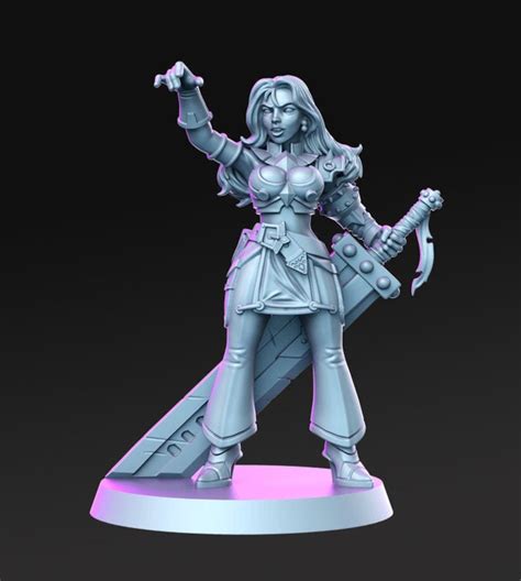 Female Paladin Dnd Miniature Miniatures for Tabletop Games Like D&D or ...