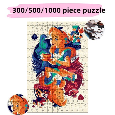 Alice-In-Wonderland-300-500-1000-Pieces-Cartoon-Puzzles-Disney-Creative ...