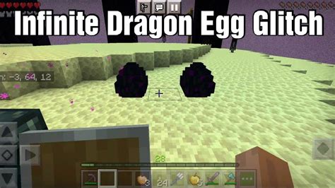 Infinite Dragon Egg Glitch in Minecraft || Minecraft Bedrock Dragon egg ...