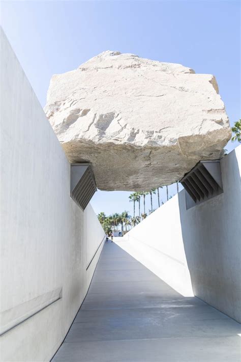 Levitated Mass by Michael Heizer Floating Rock LACMA Los Angeles County Museum of Art California ...