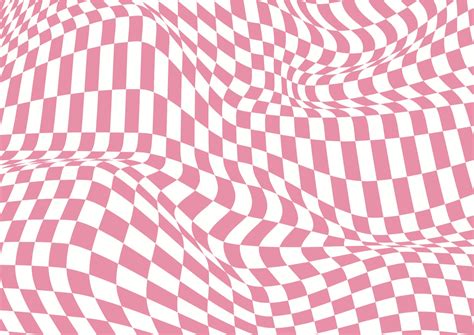 Pastel Pink Wavy Checkerboard Backdrop Print | Etsy UK