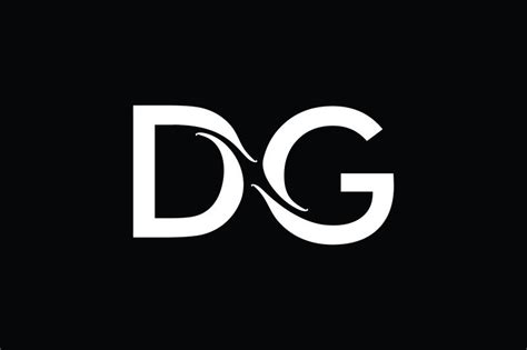DG Monogram Logo design By Vectorseller | TheHungryJPEG | Monogram logo ...