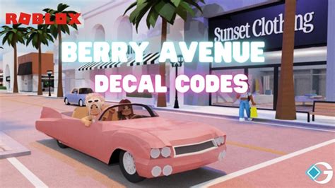 Codici decalcomania Roblox Berry Avenue (ottobre 2023) - Gamingdeputy Italy