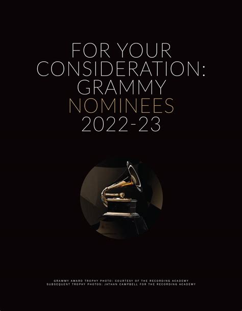 GRAMMY NOMINEES IN THEIR OWN WORDS: SET 1 : HITS Daily Double