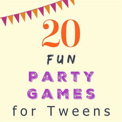 20 Fun Birthday Party Games for Tweens - The Activity Mom