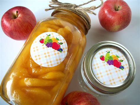 Plaid Fruit Canning Labels, mason jar labels for homemade jam & jelly ...