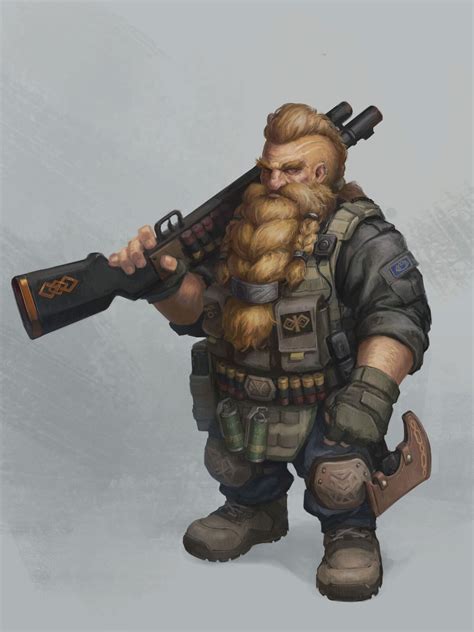 Dwarf Soldier, Sunshine Kim on ArtStation at https://www.artstation.com ...