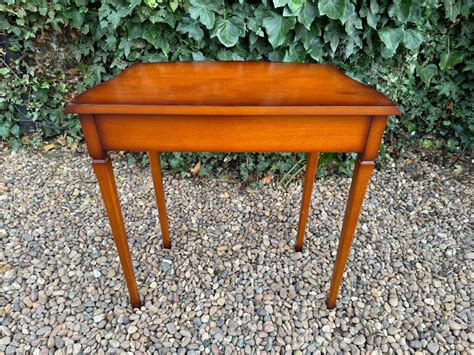 William Bartlett Small Cherry Wood Console Table. 71cm tall x 69 long x ...