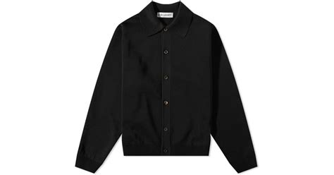 Our Legacy Evening Knit Polo Cardigan in Black for Men | Lyst UK
