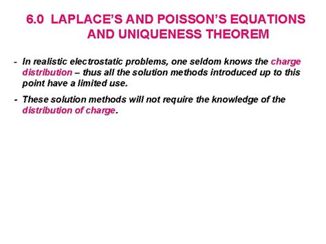 CHAPTER 6 LAPLACES EQUATION POISSONS EQUATION AND UNIQUENESS