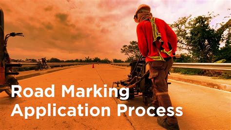 Road Marking Application Process - YouTube