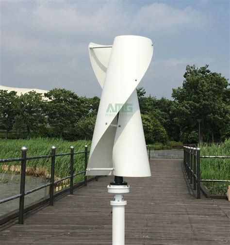 600W 12V/24V Vertical Axis Helix Residentail Home Wind Turbine genera ...