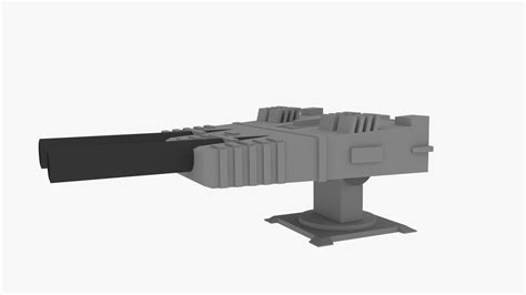 Artillery turret Free 3D Model - .blend - Free3D