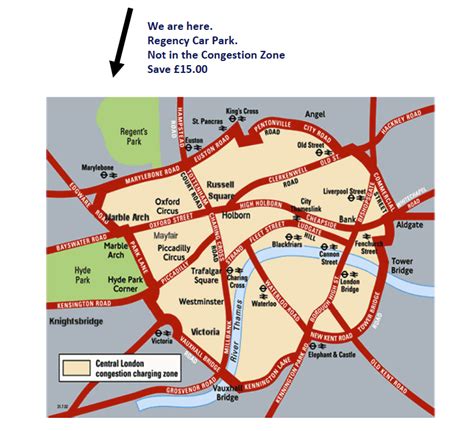 Congestion Zone - Regency Car Park - Swiss Cottage | Parking-Here.com