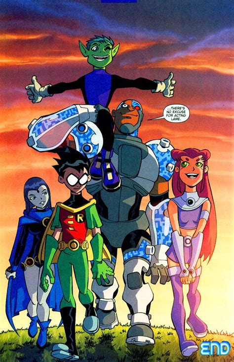 Wholesome panel from Teen Titans Go! (2003) comic, Issue #3 - "Lame" : teentitans