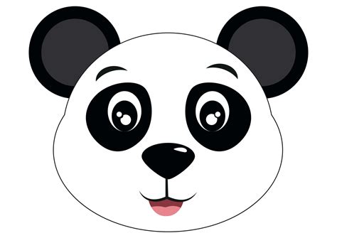 Icon of Cute Panda Face. Animals. Vector Panda Bear Face 4641988 Vector Art at Vecteezy