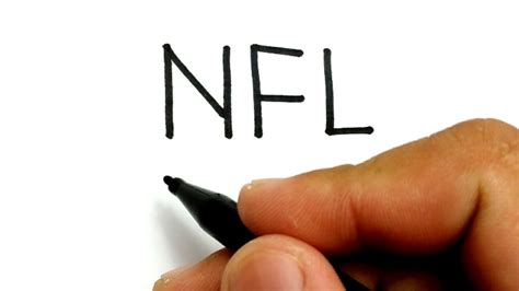 EASY, How to turn words NFL into NFL MVP Patrick Mahomes super bowl LIV 2020 - LET'S DRAW