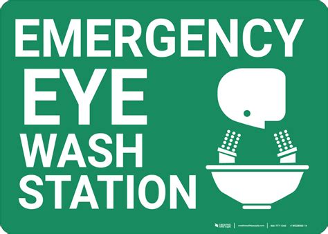 Eye Wash Station Sign Printable