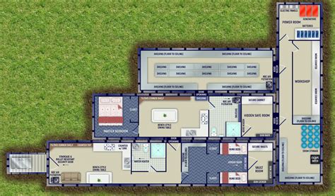 Tornado Shelter Bunker Floor Plan