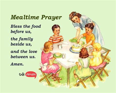 7 common table prayers to say at meal time with free pdf printable – Artofit