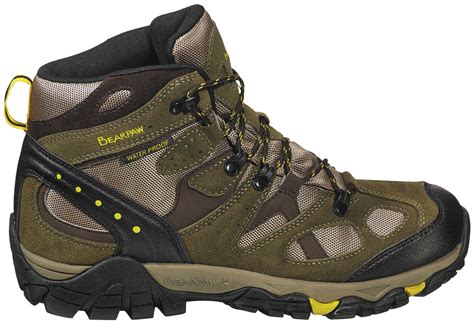 BEARPAW Rubber Rock Mid Waterproof Hiking Boots in Olive (Green) for Men - Lyst