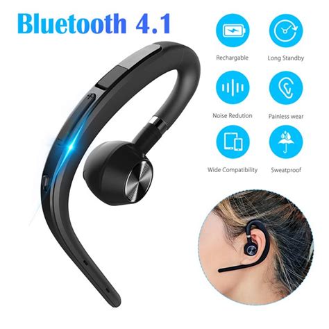 Bluetooth Headset, EEEKit Wireless Bluetooth 4.1 Earpiece Headphones ...