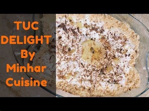 Tuc Delight | Creamy Biscuit Delight | 10 minutes easy dessert recipe ...