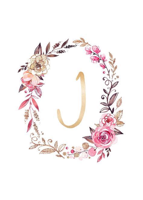 Glitter and Glam Monogram Printables. Monogram, Letter J HD phone ...