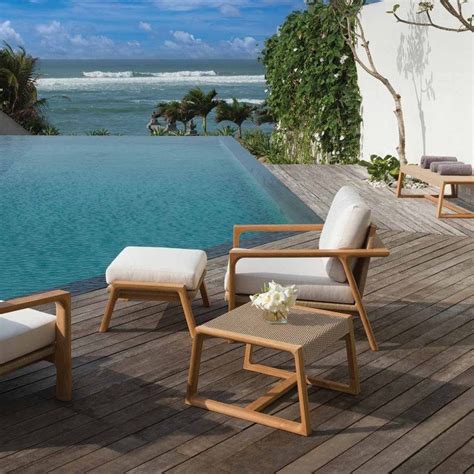 Kingsley Bate Hana Teak Deep Seating Lounge Chair