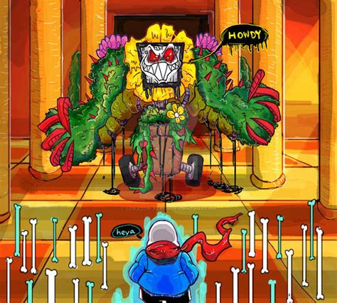 Genocide Flowey vs sans by Corazon-Alro4 on DeviantArt