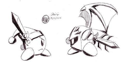 Kirby vs Meta Knight by daldryx on DeviantArt