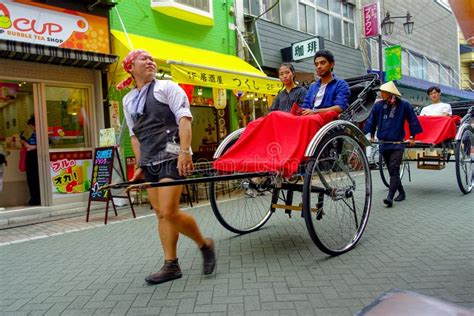 Tokyo rickshaw runner editorial image. Image of asian - 92479795