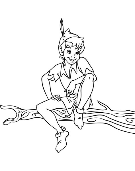 Free Peter Pan drawing to download and color - Peter Pan Coloring Pages ...