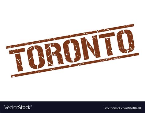 Toronto brown square stamp Royalty Free Vector Image