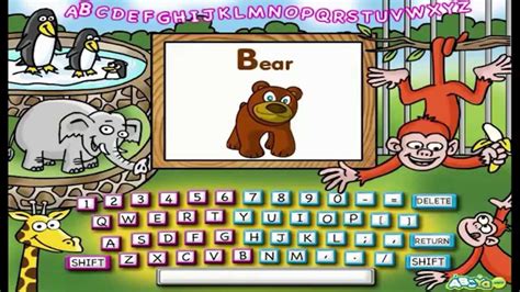 ABC KeyBoard Zoo Pre K Learning - YouTube