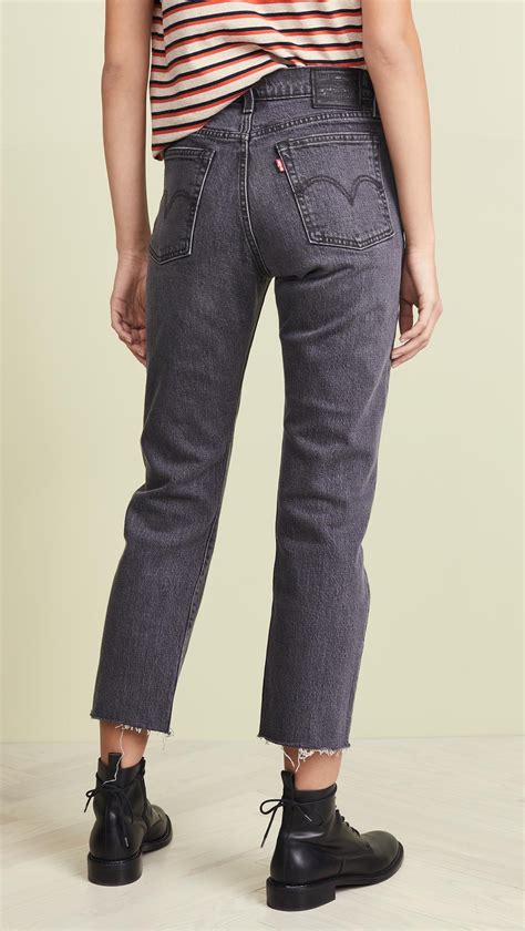 Levi's Denim Wedgie Straight Jeans in Black - Lyst