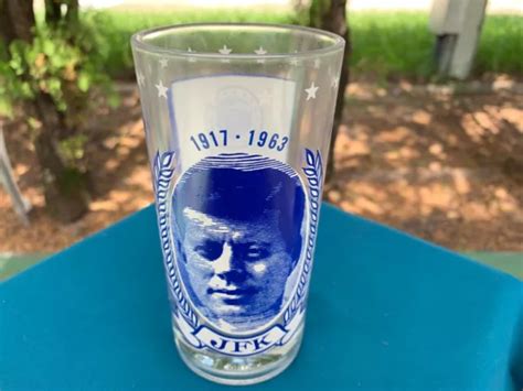 VINTAGE JOHN F Kennedy JFK Drinking Glass Tumbler Commemorative Memorial $7.50 - PicClick