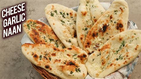 Cheese Garlic Naan | Cheesy Garlic Naan Without Tandoor | Dhaba Style ...