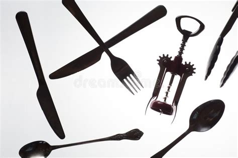 Kitchen tools sketch stock image. Image of sketch, poster - 183596637