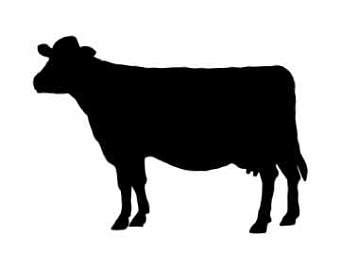 Dairy Cow Silhouette at GetDrawings | Free download