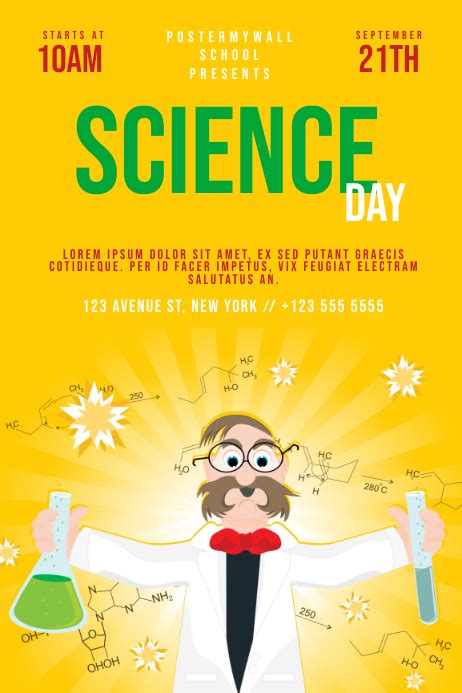 Science Day Flyer template | PosterMyWall