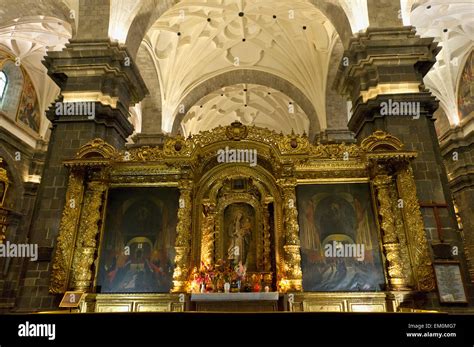 Interior Of La Cathedral; Cusco Peru Stock Photo - Alamy