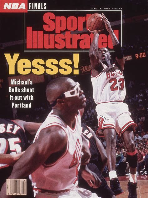 Chicago Bulls Michael Jordan, 1992 Nba Finals Sports Illustrated Cover ...