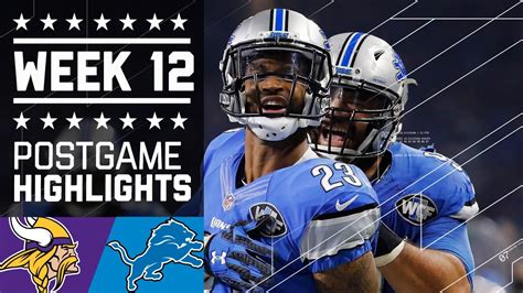 Vikings vs. Lions | NFL on Thanksgiving Week 12 Game Highlights - YouTube