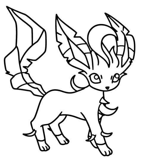 Leafeon Coloring Pages - Coloring Pages For Kids And Adults