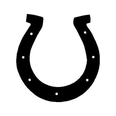 Amazon.com: INDIANAPOLIS COLTS HORSESHOE NFL TEAM WHITE VINYL DECAL STICKER