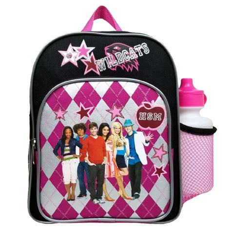 High School Musical Plaid Kids Mini Backpack/School/Book Bag w/ Water ...