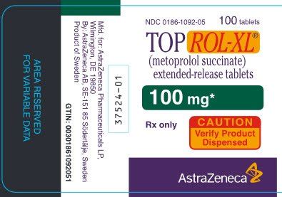 Toprol-XL - FDA prescribing information, side effects and uses