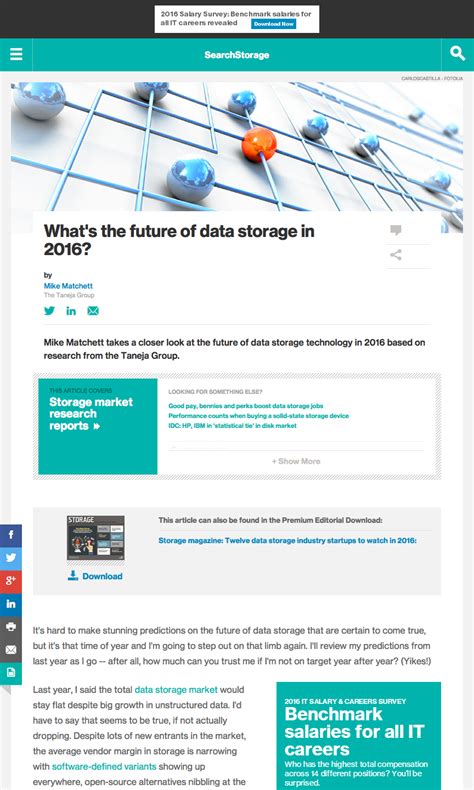 What’s the future of data storage in 2016? – Small World Big Data